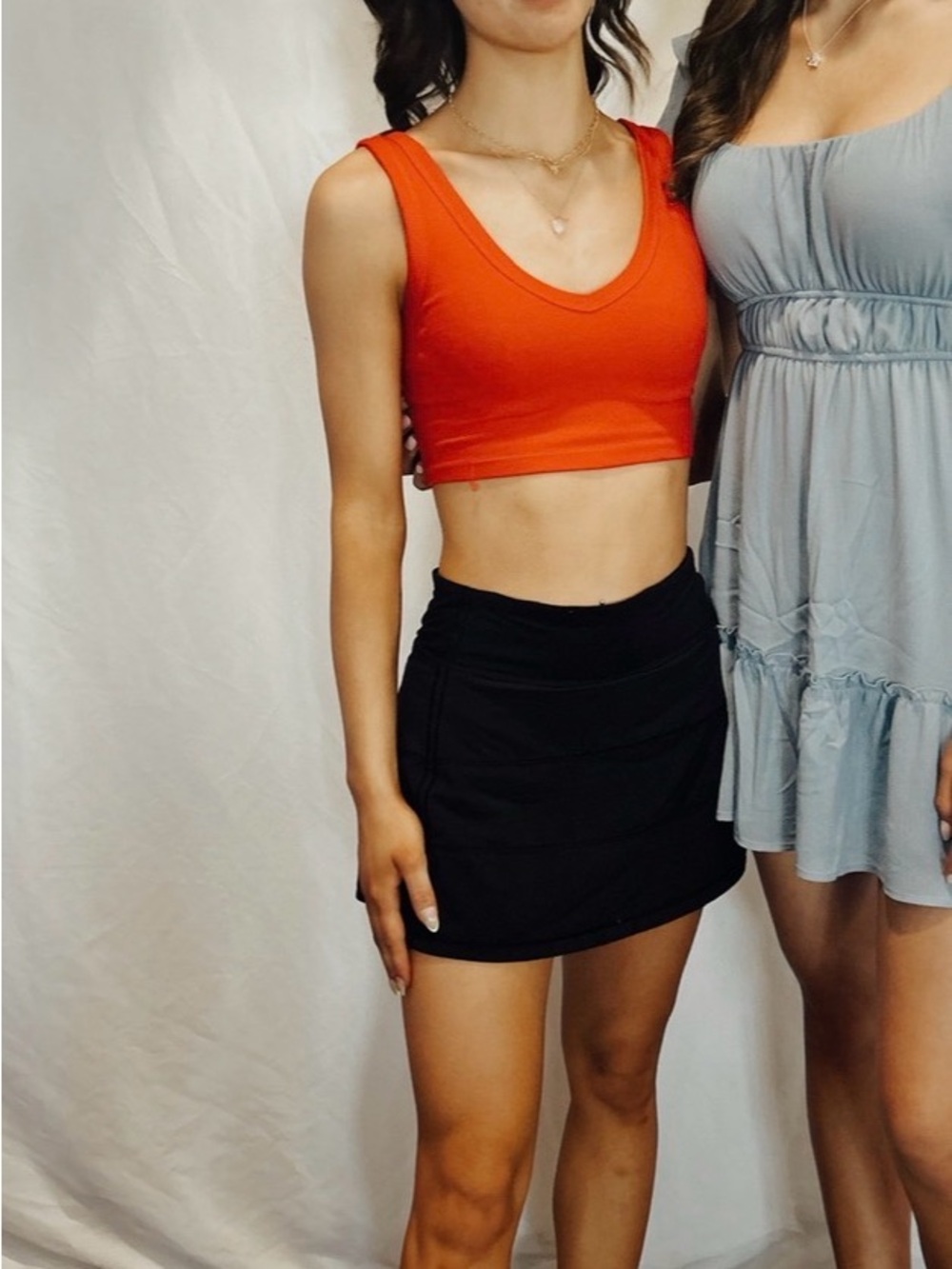wild fable Bright Red V-Neck Crop Top